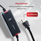 Portable Electric Vehicle Charger 16A 110V Level 1&2 20FT NEMA 6-20 J1772