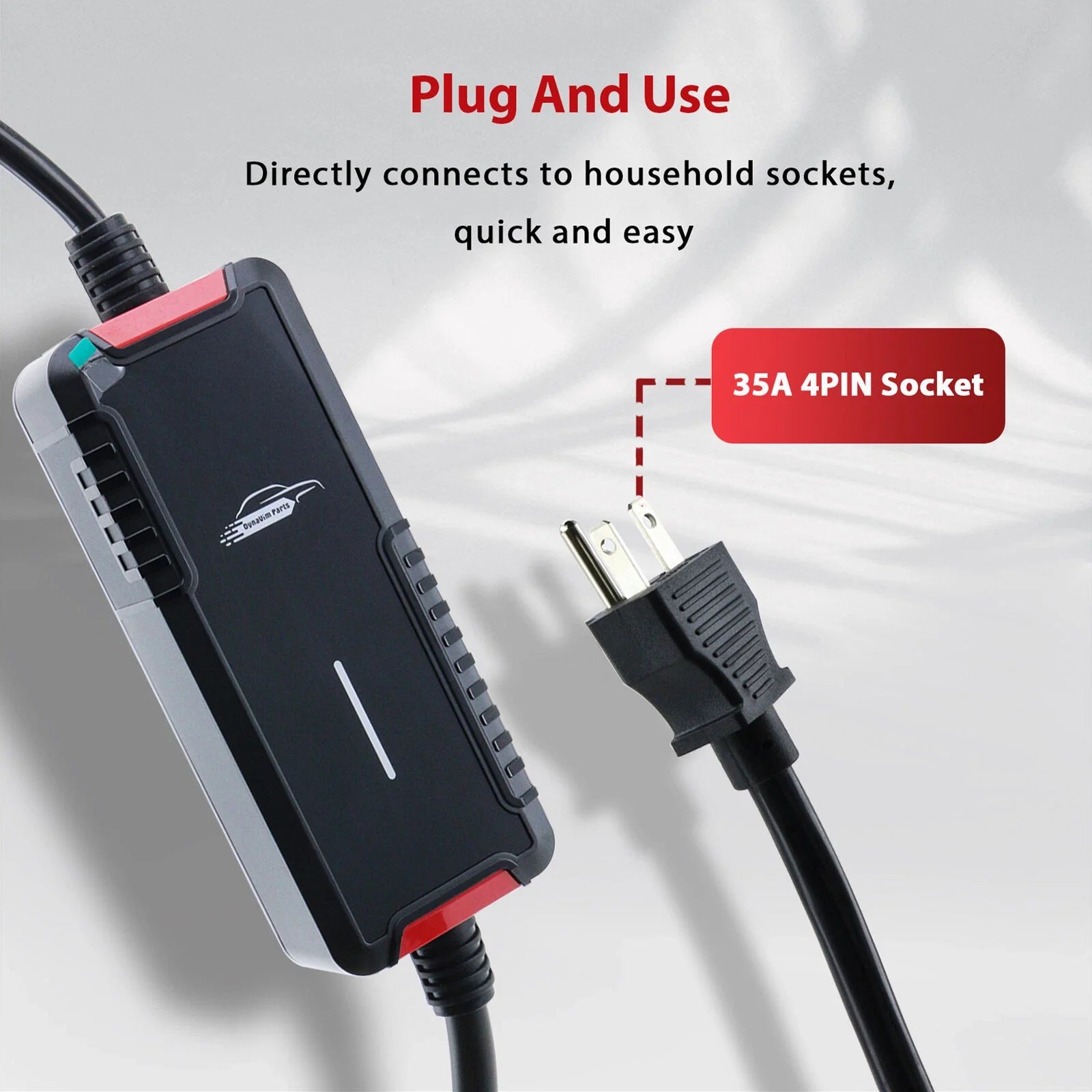 Portable Electric Vehicle Charger 16A 110V Level 1&2 20FT NEMA 6-20 J1772