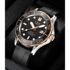 LIGE Men Watch Business Date Watch for Men Luxury Sport Quartz Watches Waterproof Luminous Silicone Wristwatch Relogio Masculino