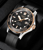 LIGE Men Watch Business Date Watch for Men Luxury Sport Quartz Watches Waterproof Luminous Silicone Wristwatch Relogio Masculino
