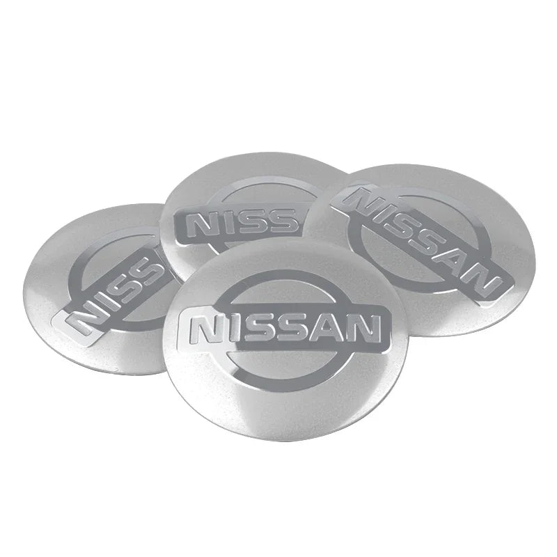 4Pc 56/60mm Wheel Center Hub Rim Caps Car Wheel Hub Covers Fit For Nissan X-Trail Qashqai Almera Note Leaf J10 Teana V36 Tiida
