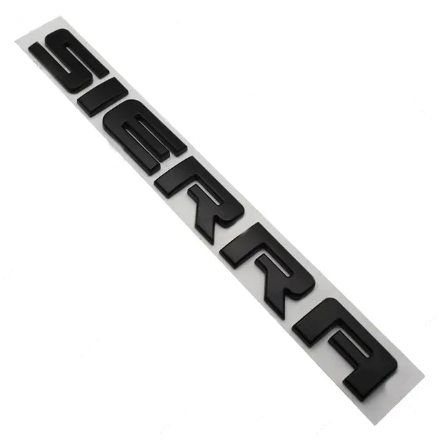 1PCS ABS Sierra sticker for GMC rear compartment car  sticker emblem