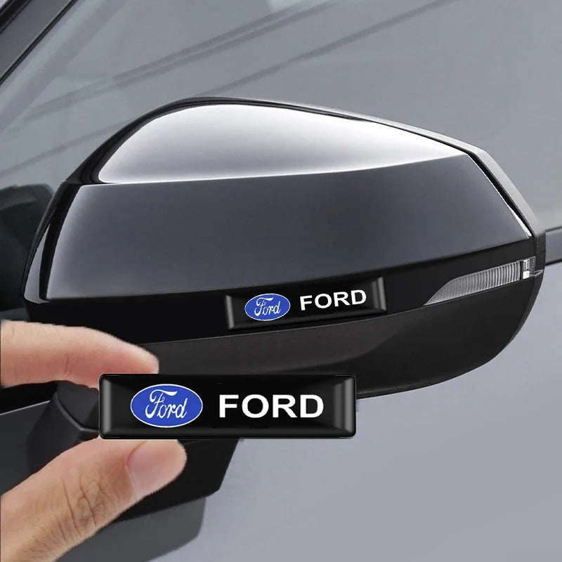 10Pcs 3D Car Styling Epoxy Emblem Badge Stickers Goods Auto Accessories For Ford Focus mk2 mk3 Fiesta Fusion Ranger Mondeo Kuga