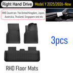Floor Mats for Tesla Model Y 2025 2026 Juniper All Weather Trunk Mat Kick Pads Cargo Frunk Liners Seatback Protector Accessories