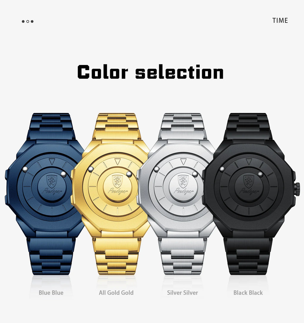 POEDAGAR High Quality Luxury Watch For Men Waterproof Fashion Man Wristwatch Business Stainless Steel Men's Quartz Watches Reloj
