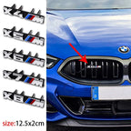 Car Front Grille Badge Logo Sticker M Series Number Sticker ABS Logo Suitable for BMW X2M X3M4 X5M X6M 7 F48 G01 E84 F10 F30 G11
