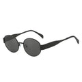 Gafas de sol de marca de Metal de lujo para hombres y mujeres, gafas de sol de moda de diseñador Unisex, gafas ovaladas Unisex con estilo