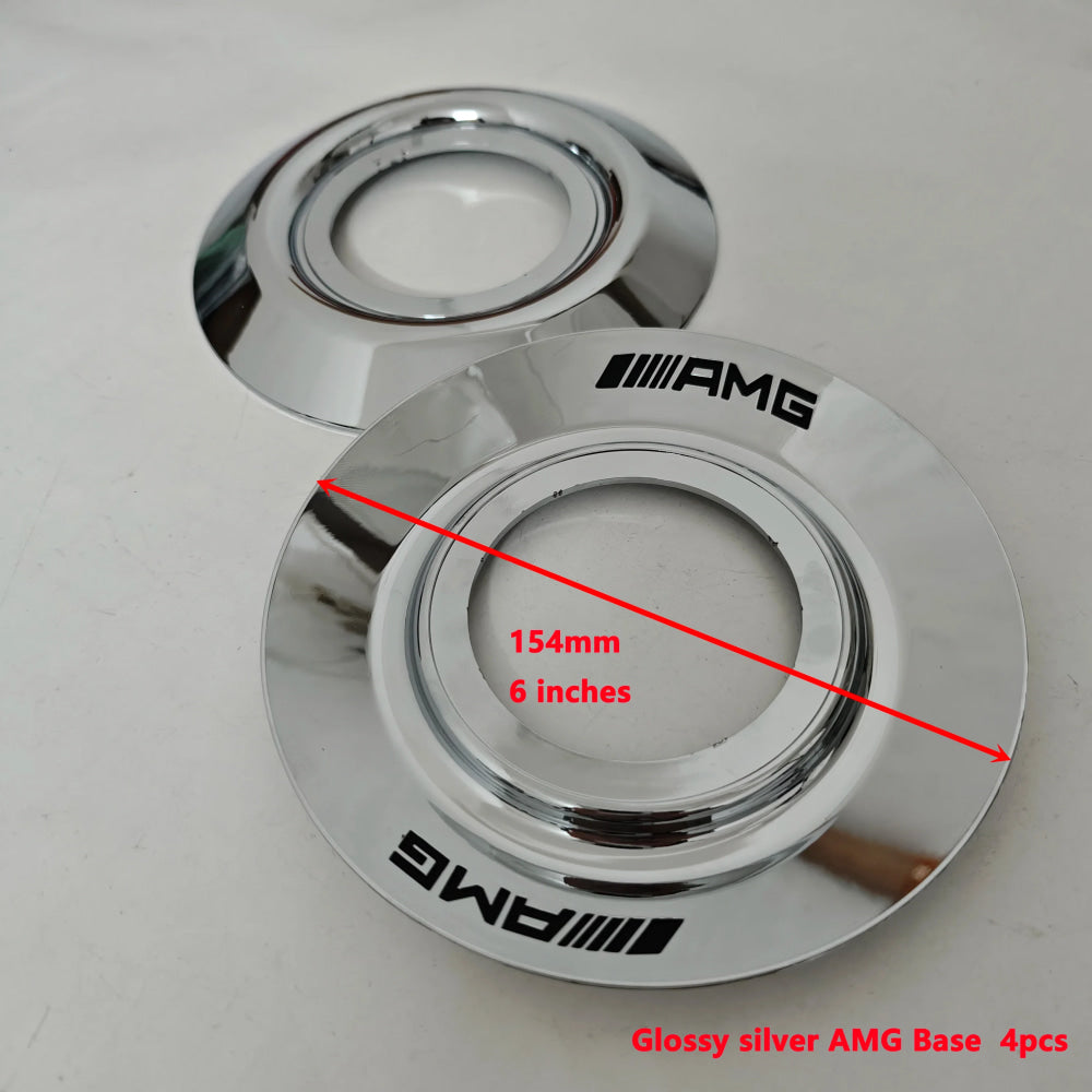 4PCS Aluminum Car Wheel Center Hub Caps for Mercedes-Benz A45S C63S E63S AMG GT GTS C190 Auto Styling Accessories