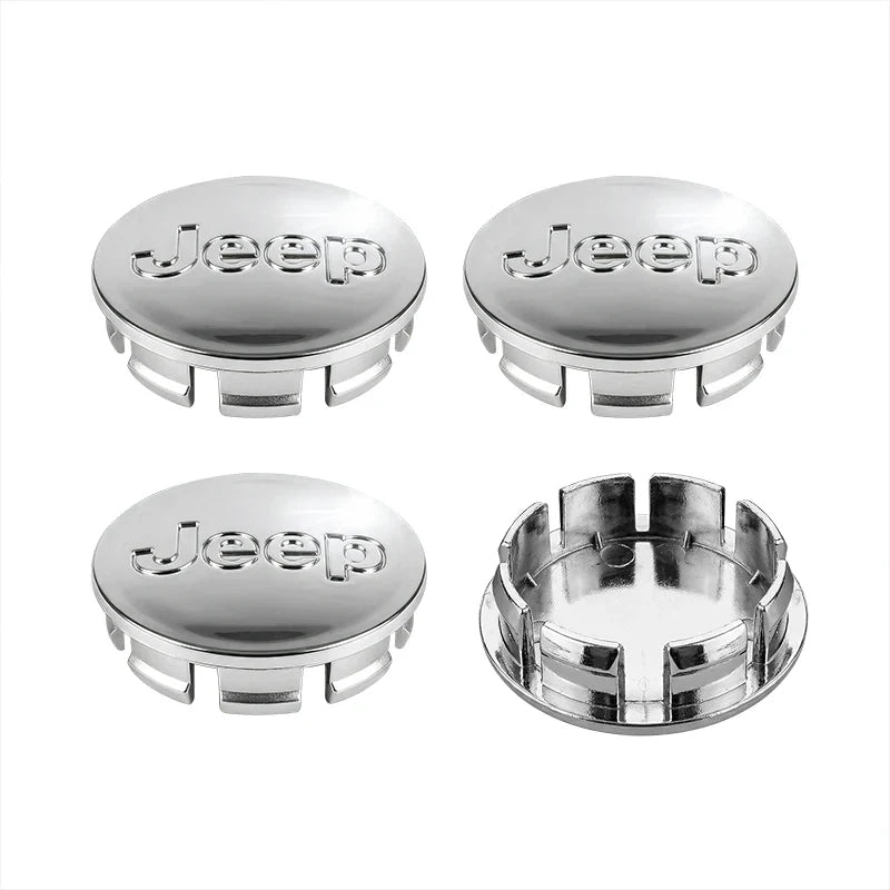 4Pcs/set Anti-Rust Snap-On Wheel Center Hub Caps Center Covers for Jeep Renegade Compass Wrangler JK Patriot Grand Cherokee SRT