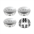 4Pcs/set Anti-Rust Snap-On Wheel Center Hub Caps Center Covers for Jeep Renegade Compass Wrangler JK Patriot Grand Cherokee SRT