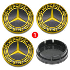 4pcs 56mm 75mm Car Wheel Center Hub Caps Cover Auto Accessories Mercedes Benz Amg C180 C200 C260 W108 W124 W126 W140 W168 W176