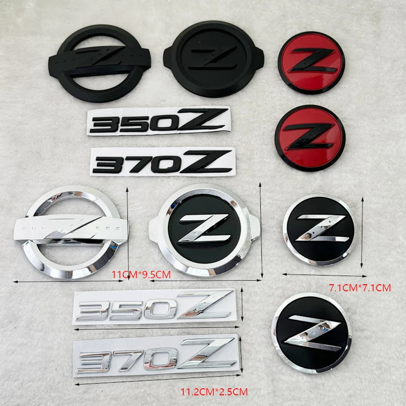 Car Rear Trunk Emblem Badge Sticker Decals for Nissan Z Logo 350Z 370Z Fairlady Z3 Z34 Almera Sylphy Altima Sentra