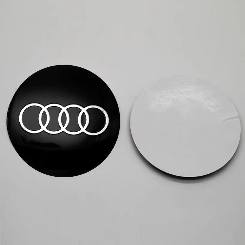 4Pc 56mm Car Wheel Center Hub Cap Rim Cover Emblem Stickers For Audi sline Rs A4 B7 B8 B9 A3 8P 8L 8V A5 A6 C6 C5 C7 A1 A7 A8 Q2
