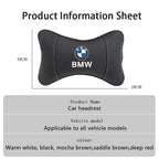 For BMW X1 X2 X3 X4 X5 X6 X7 E28 E60 E90 F20 E46 E39 E36 E92 E91 E34 E53 Key Chian Car Seat Headrest Auto Logo Neck Pillow