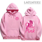 Family Pack Pink Awareness Ribbon Hoodies Survivor Support Winter Collection Spring and Autumn‌ Pink Ribbon Breast Cancer Gifts