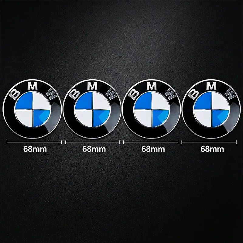 4Pcs 56/68mm Wheel Center Caps Emblem Badge For BMW 50th Anniversary E90 E60 F10 F20 G20 G30 E53 E85 E70 E84 F48 1/3/5/7 Series