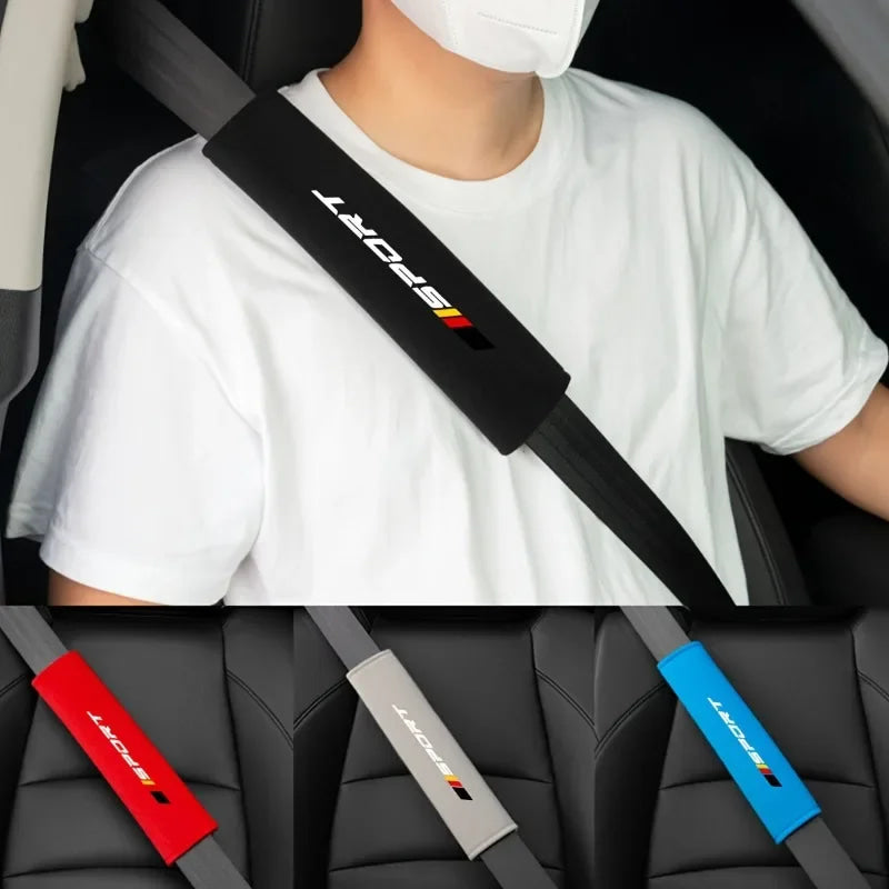 2 Pcs Soft and Comfortable Car Seat Belt Cushions, Personalized and Fashionable Seat Belt Cushions, Suitable for Vehicle Use