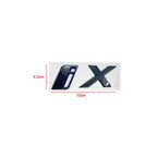 ABS Letters Numbers Glossy Black ix i3 i4 i7 iX ix3 iX4 ix7 Emblem for BMW X1 X3 X5 X6 GT Car Rear Logo Badge Sticker