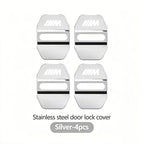 4Pcs Zinc Alloy  Car Door Lock Buckle Protection Cover Anti-Collision Shock Absorbing Cushion Stickers For BMW G80 G06 G07 G42 G