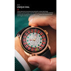 PINDU Design New NH35A Mechanical Watches Men Push Button Turn Russian Roulette Game Sapphire Mirror Diamond Dial Men's Watch