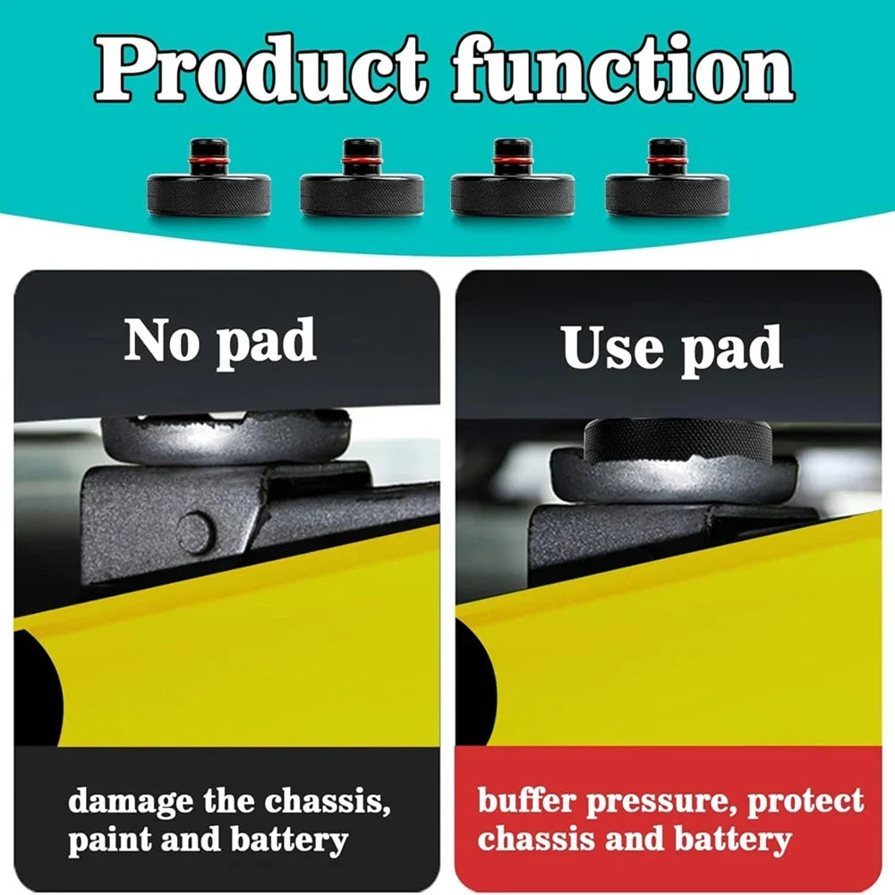 4pcs Lifting Jack Pads for Tesla Model 3 Y S X Juniper Accessories Rubber Puck Chassis Lift Stand Adapter Battery Protective Pad