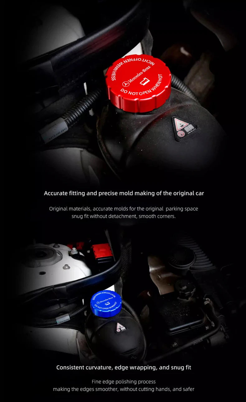 Car Water Tank Cap Protection Cover Accessories Hubcap For Mercedes Benz AMG W204 W205 W203 W211 W212 W213 W201 W210 W169 W220