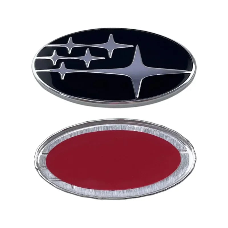 58x29mm Alloy Car Steering Wheel Logo Emblem Sticker Decals for Subaru FORESTER IMPREZA XV STI WRC WRX BRZ LEGACY OUTBACK LEVORG