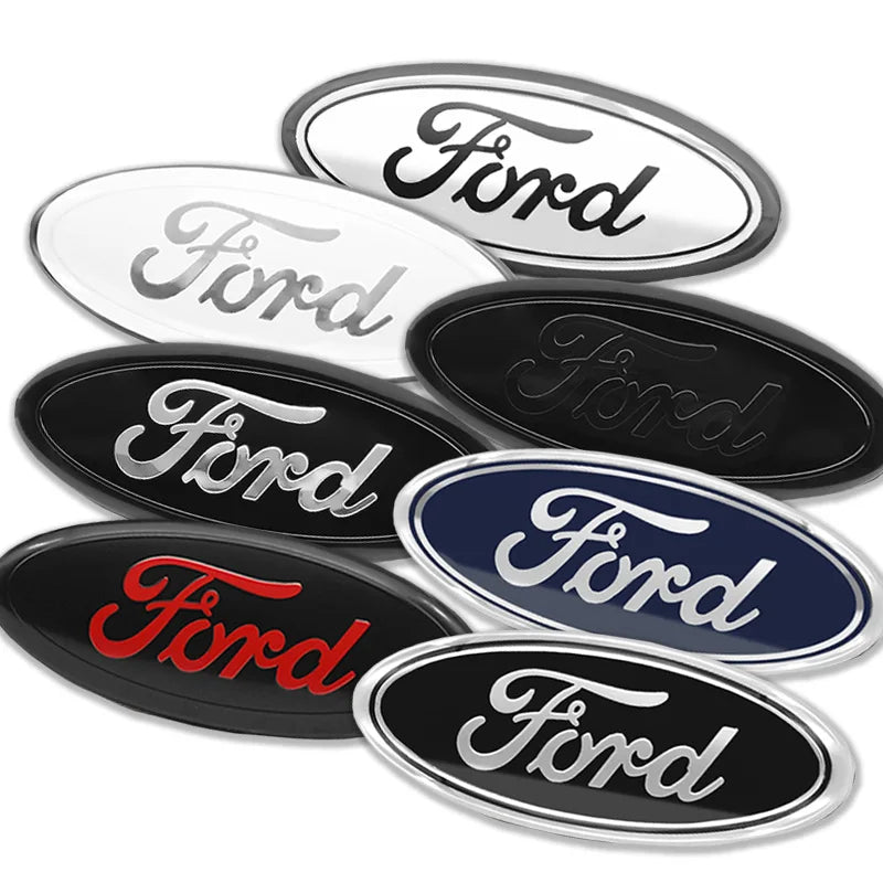 22.3X9cm Car Front Grille Emblem Stickers Rear Trunk Decal Replacement Accessories For Ford F150 F250 Edge Escape Transit Fusion