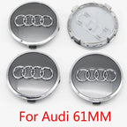 4PCS 60mm 61mm 68mm 69mm 77mm Car Wheel Center Cap Hub Cover Badge For Audi A6 A3 A4 A5 A6 Q2L Q3 Q5 Q7 Q8 R8 Hubcap Accessories