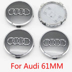 4PCS 60mm 61mm 68mm 69mm 77mm Car Wheel Center Cap Hub Cover Badge For Audi A6 A3 A4 A5 A6 Q2L Q3 Q5 Q7 Q8 R8 Hubcap Accessories
