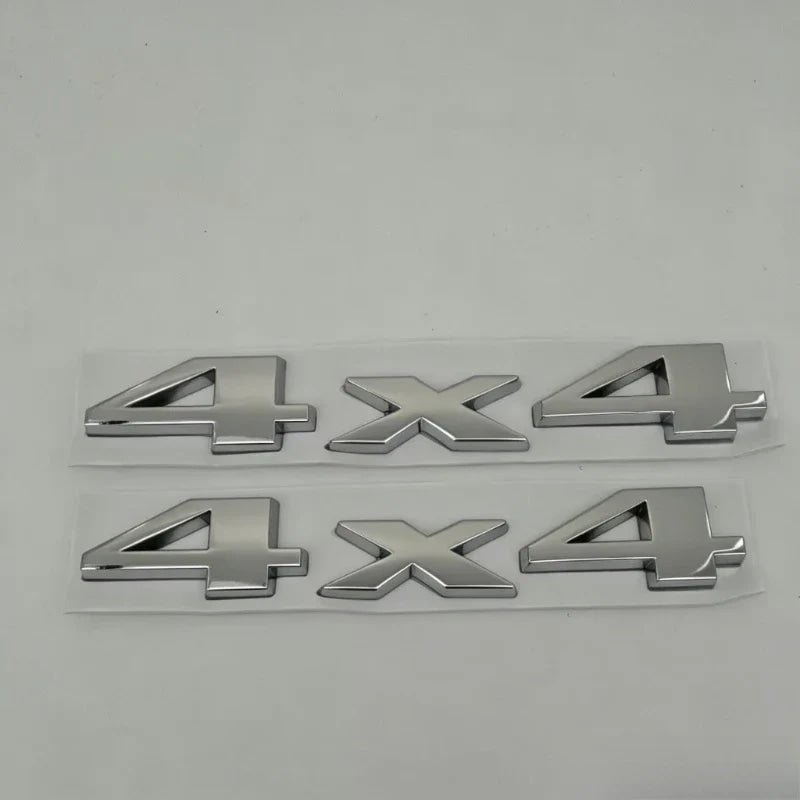 3D Metal 4X4 Letter Emblem Badge Stickers Car Trunk Logo For Jeep Wrangler Grand Cherokee Compass Overland Decor Accessories