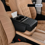 Car Center Console Cover, Leather Armrest Cover for Car, Universal Middle Console Cushion