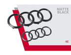 Car Logo Badge Black SFront Grille Rear Trunk 4Ring Sticker Emblem For Audi A1 A3 A4 A5 A6 A7 S3 S4 S5 S6 RS3 RS4 RS6 Q3 Q5 Q7