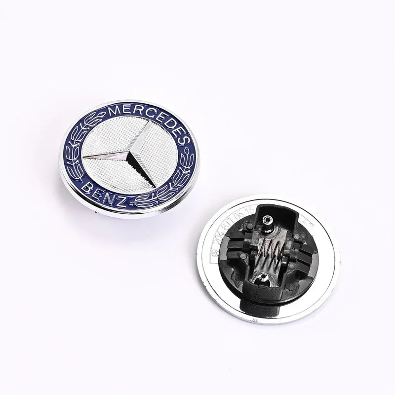 57mm Car Hood Emblem Badge Bonnet Emblem Stickers For Mercedes Benz Brabus AMG W124 W140 W163 W202 W203 W204 W210 W211 W205