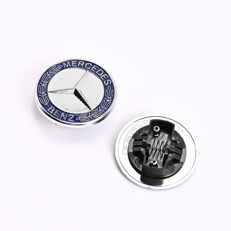 57mm Car Hood Emblem Badge Bonnet Emblem Stickers For Mercedes Benz Brabus AMG W124 W140 W163 W202 W203 W204 W210 W211 W205