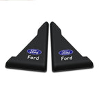 2/4PC Silicone Car Badge Door Corner Cover Bumper Crash Scratch Protector For Ford Fiesta Kuga Mustang ST Mondeo Explorer Escape