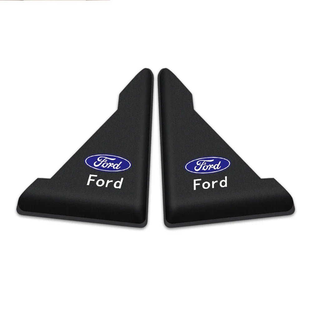 2/4PC Silicone Car Badge Door Corner Cover Bumper Crash Scratch Protector For Ford Fiesta Kuga Mustang ST Mondeo Explorer Escape