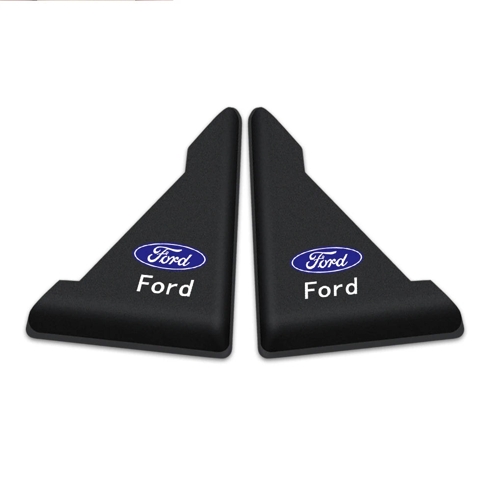 2/4PC Silicone Car Badge Door Corner Cover Bumper Crash Scratch Protector For Ford Fiesta Kuga Mustang ST Mondeo Explorer Escape