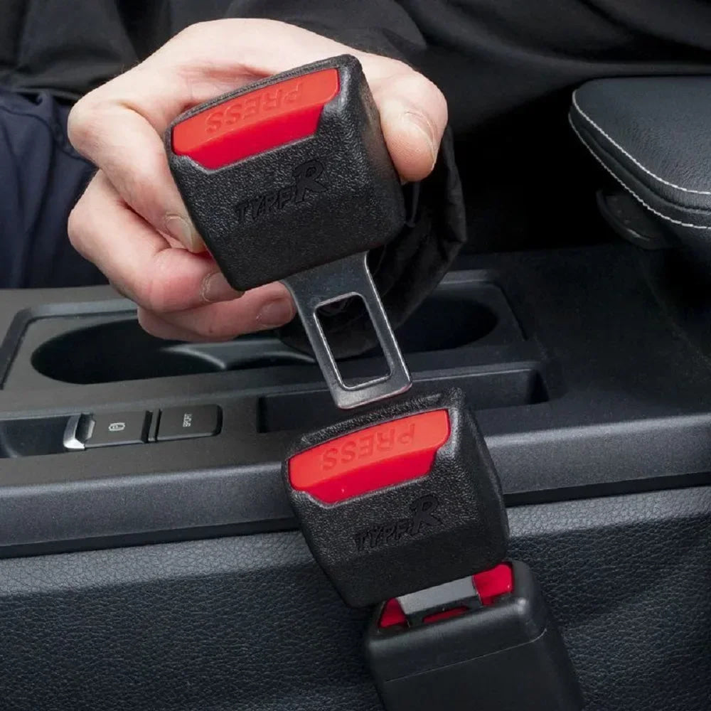 Clip de extensión para cinturón de seguridad de coche, 2 piezas, enchufe de bloqueo de seguridad, hebilla, extensor, convertidor, accesorios para asiento de bebé