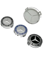 75MM 4pcs Car Wheel Center Covers Hub Caps For Mercedes Benz W203 W204 W210 W168 AMG CLA GLB GLC Interior Mouldings DQLGG-BENC