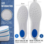 Plantillas de espuma viscoelástica para aumento de altura, almohadillas para zapatos, talla 35-46, 1,5/2,5/3,5 cm, para hombre y mujer