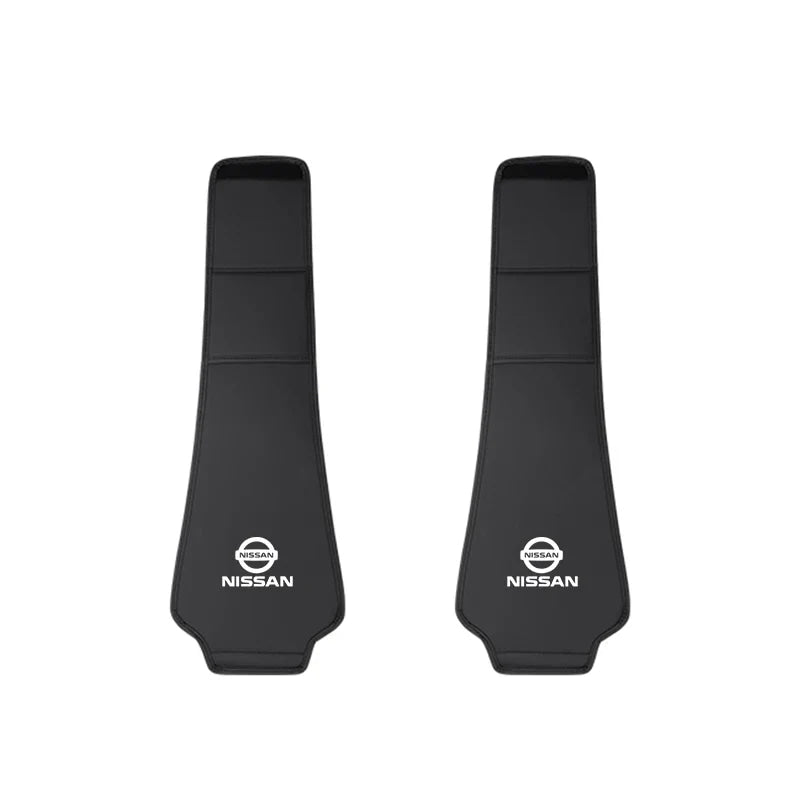 Leather Car Headrest Cover Front Rear Seat Pillow Protective Set For Nissan Sylphy N7 Teana Qashqai Note J10 J11 Navara Juke GTR