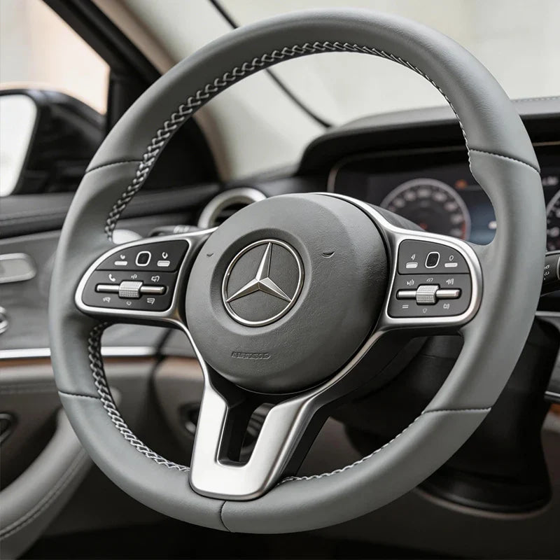 52mm 57mm Pins Sticker Car Steering Wheel Emblem Badge For Mercedes Benz C E S Class CLA CLS W212 W205 W204 Styling Accessories