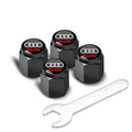 4Pcs Car Styling 3D Aluminum Metal Car Wheel Tire Air Valve Caps Cover For Audi A3 A4 b6 b8 b7 A6 A8 S Line S3 S4 S6 Q3 Q5 Q7 Q8