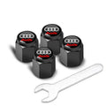 4Pcs Car Styling 3D Aluminum Metal Car Wheel Tire Air Valve Caps Cover For Audi A3 A4 b6 b8 b7 A6 A8 S Line S3 S4 S6 Q3 Q5 Q7 Q8