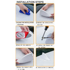 Car Shark Fin Antenna Cover Base Replacement Radio Signal Aerials Roof Exterior Accessories Decoration