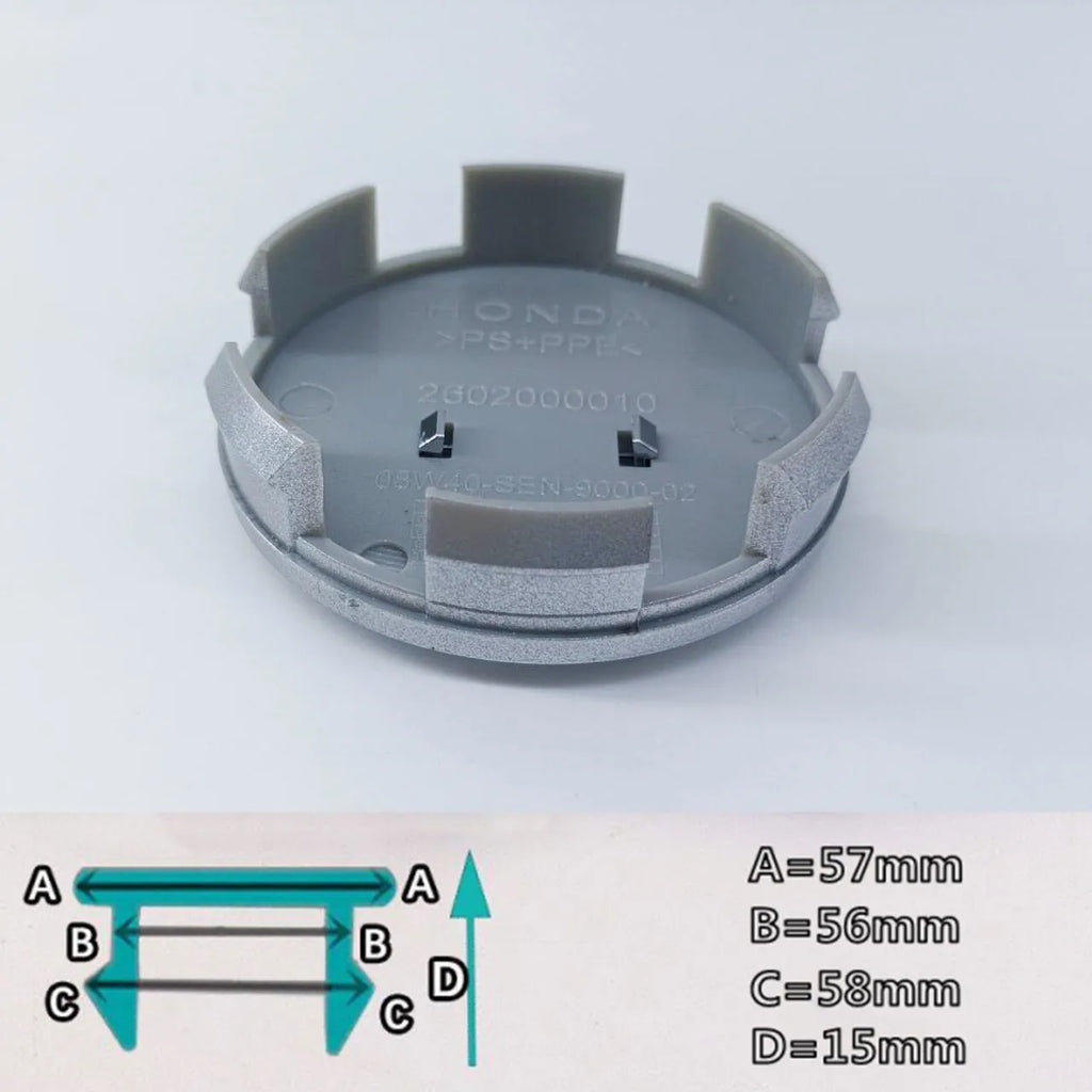 4pcs 58mm 59mm 69MM  For Honda Mugen Pilot Type R Type S Insight Car Styling Wheel Center Hub Caps Cover Replacement Accessories