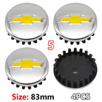 4PCS ABS Wheel Center Covers Hub Caps Badge for Chevrolet Malibu AVEO Corvette CRUZE EQUINOx IMPALA LACETTI TRAX ORLANDO Car Acc