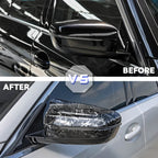 Replacement Mirror Cover For BMW 5 Series G30 G31 Side Rear Mirror Left Hand Driver Carbon Fiber ABS 2017 2018 2019