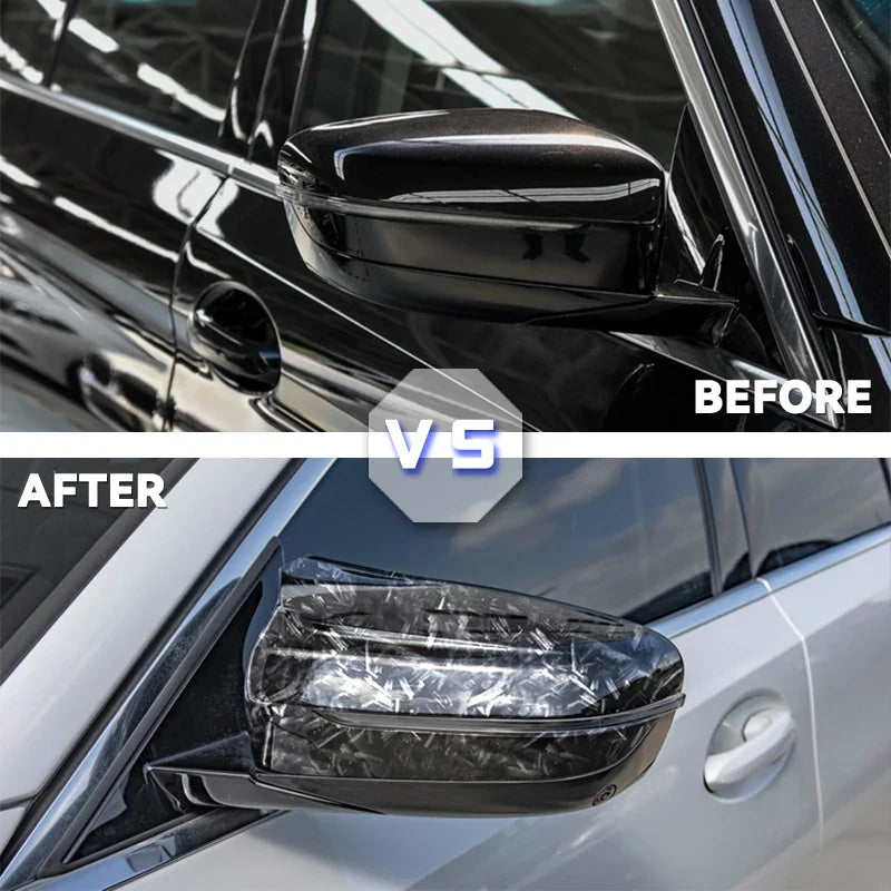 Replacement Mirror Cover For BMW 5 Series G30 G31 Side Rear Mirror Left Hand Driver Carbon Fiber ABS 2017 2018 2019